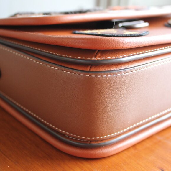 NWT Rogue Top Handle in Signature Textile Jacuard with Varsity Patches. - Picture 5 of 14